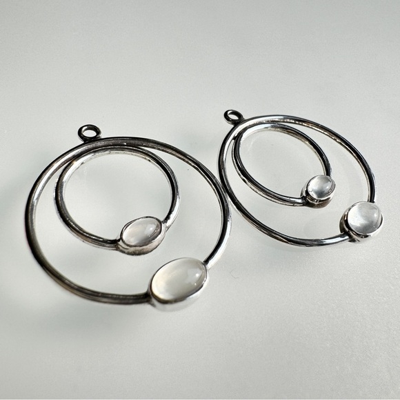 PANDORA Compose‎ Moonstone Drop Dangle 290606MS 925 ALE Sterling Silver Retired - Picture 2 of 16